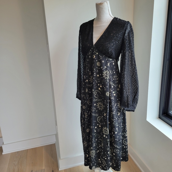 ASOS | Neon Rose Celestial Tea Dress - Picture 2 of 13